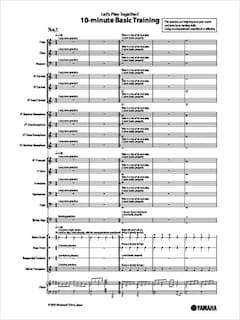 10-minute Basic Training Vol.1 Level: 1  Part sheet / full score