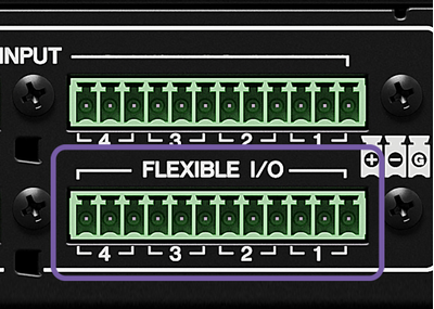 4-Kanal FLEXIBLE I/O (Euroblock)