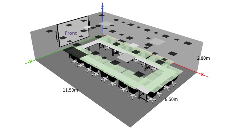 Browser-Benutzeroberfläche mit automatischem Design und Einrichtung für Voice Lift von ProVisionaire Plan zu ADECIA