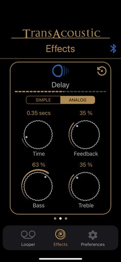 Effektmenü – Delay-Parameter