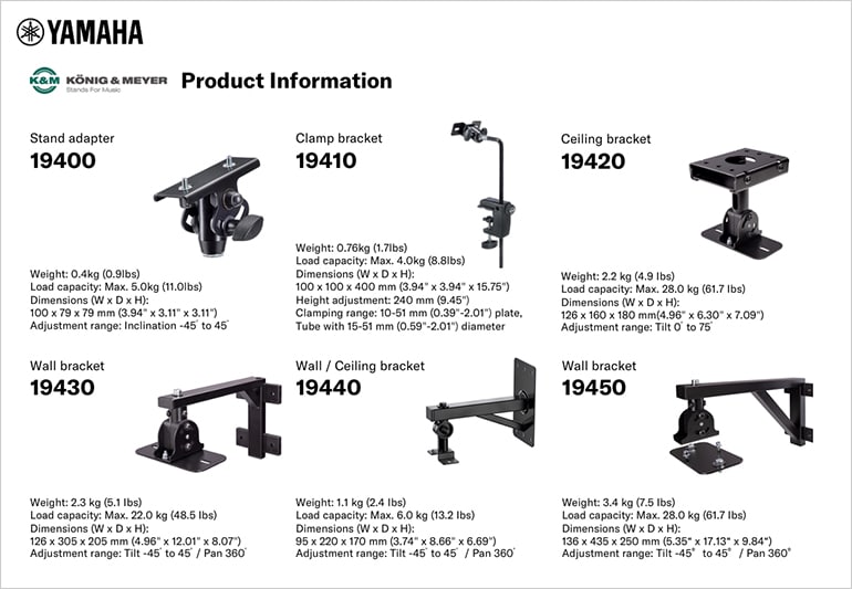 König & Meyer Universalhalterung