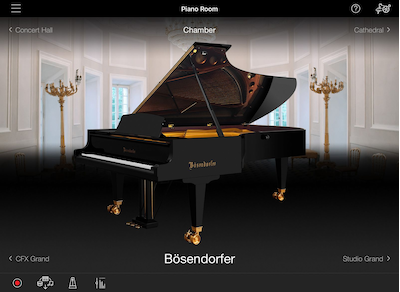 Concert grand piano sound at your fingertips