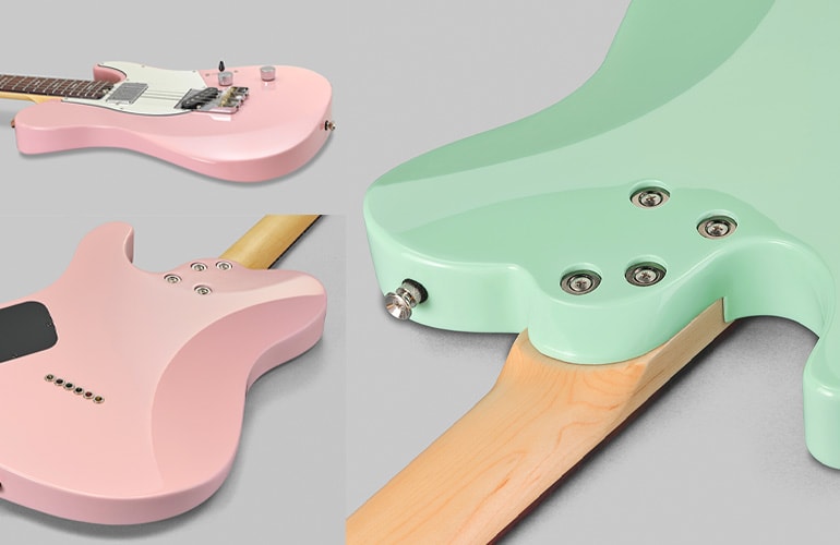 Korpusform der Pacifica SC Standard Plus mit Konturierung für verbesserte Spielbarkeit