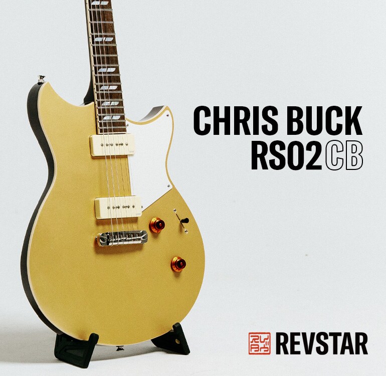 Ein Konzeptbild der RS02CB-Gitarre auf dem Boden