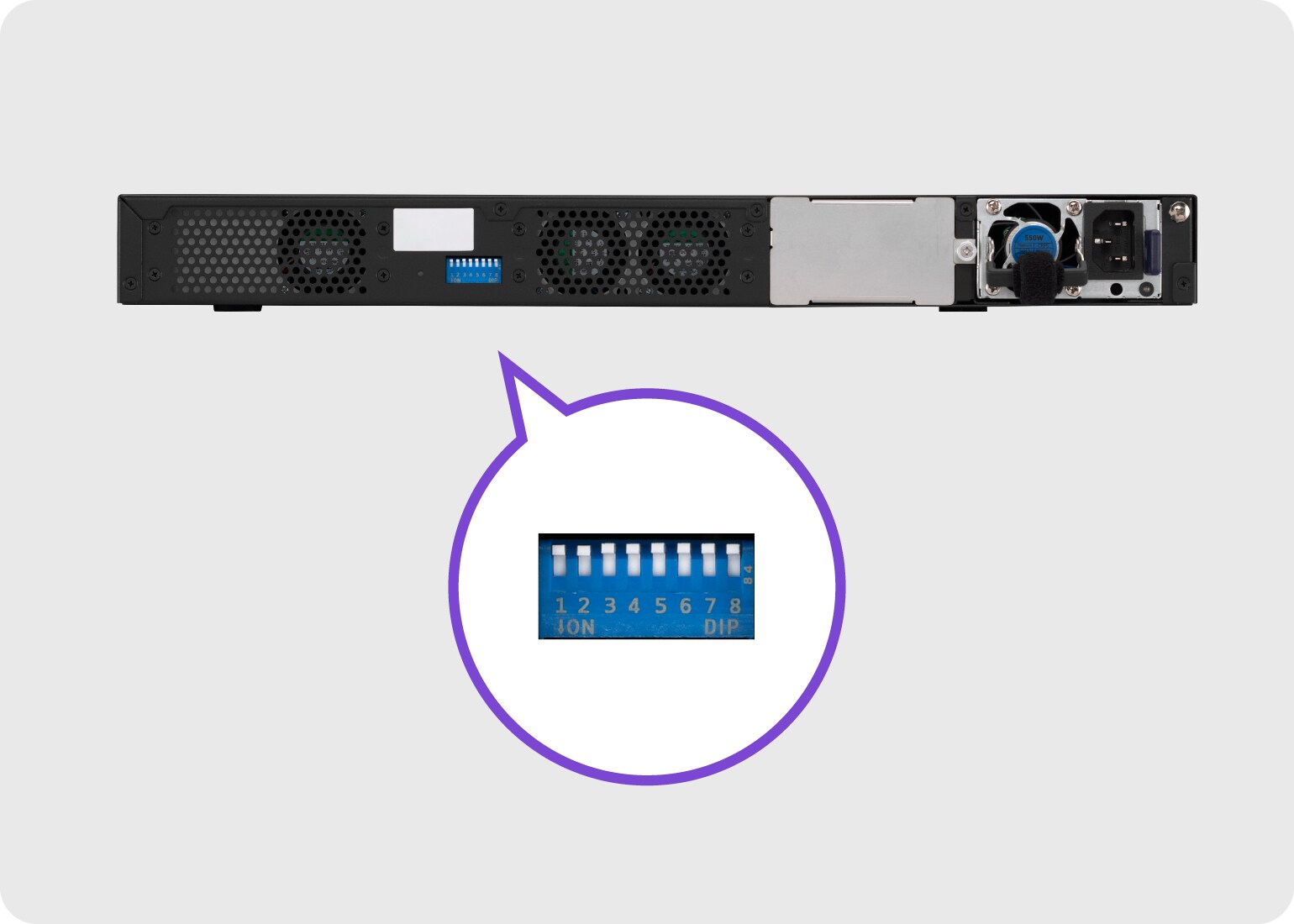 PC-freie Konfiguration über DIP-Schalter