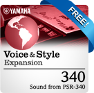 340 Pack (Sounds des PSR-340) (Yamaha Expansion Manager kompatible Daten)