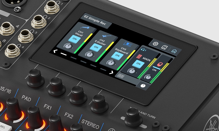 Yamaha MGX16V: Schnelle, intuitive Kontrolle – genau eingestellt