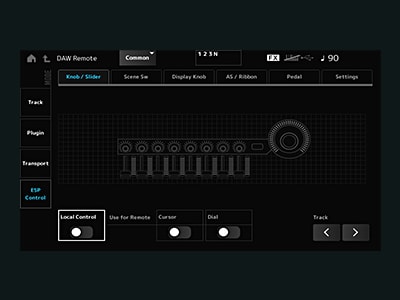DAW-Remote: ESP-Steuerung