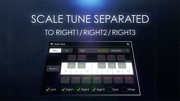 Verbesserte Scale-Tune-Funktion
