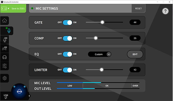 MIC SETTINGS