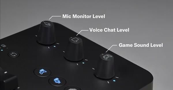 3 Drehregler für intuitive Spieler- und Spiel-Audiosteuerung